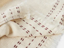 Best Coyuchi Alder Organic Hand Towel, Set of 2 Undyed w/Claret