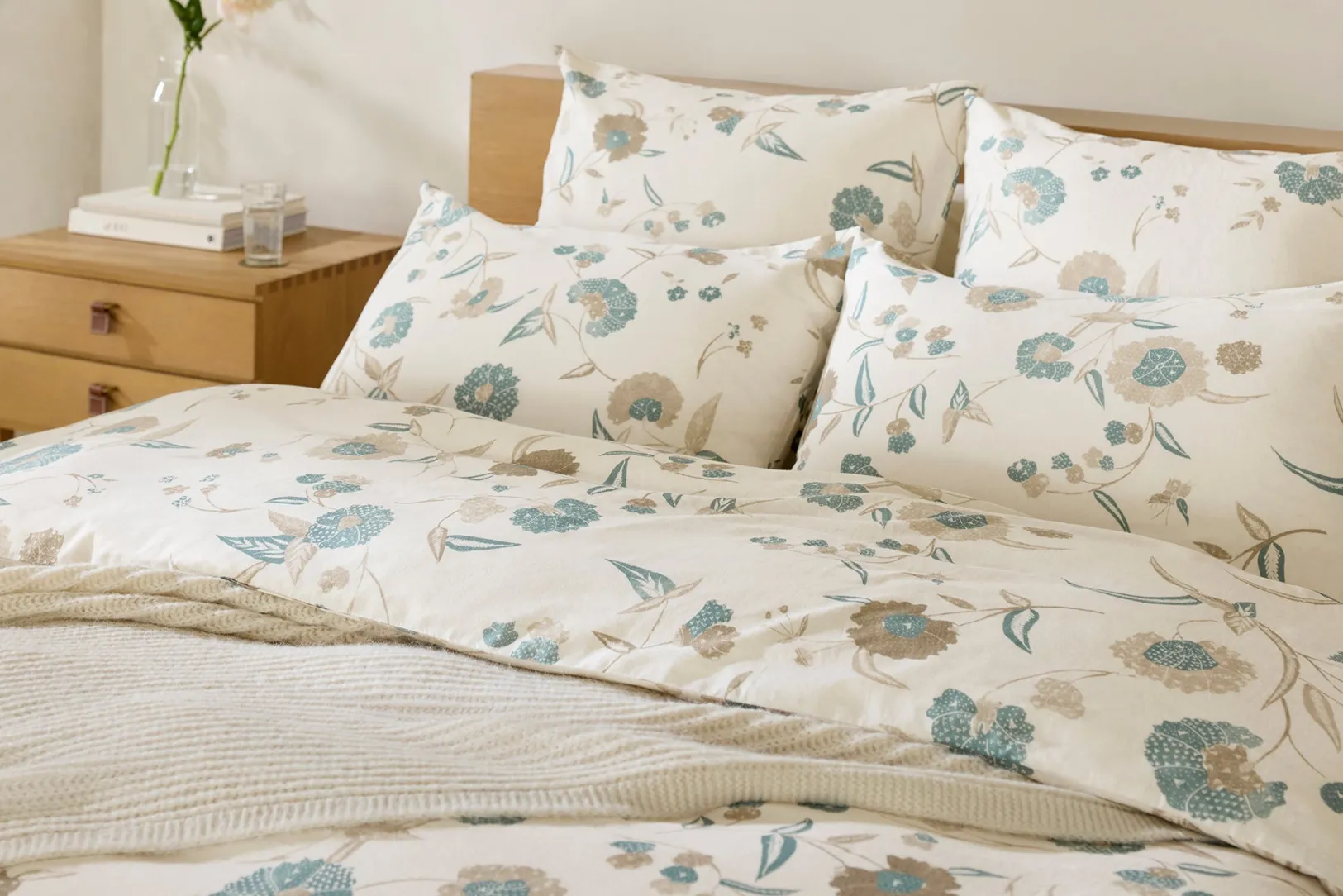 Online Coyuchi Aurora Print Duvet Cover Natural w/Surf