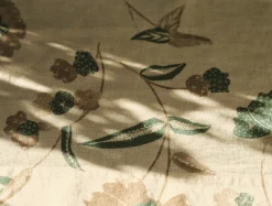 Discount Coyuchi Aurora Print Napkins, Set of 4 Natural w/Surf