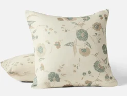 Outlet Coyuchi Aurora Print Sham Natural w/Surf