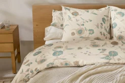 Outlet Coyuchi Aurora Print Sham Natural w/Surf
