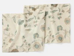 Hot Coyuchi Aurora Print Table Runner Natural w/Surf