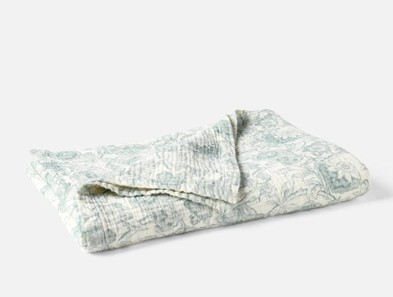 New Coyuchi Balboa Organic Matelasse Print Throw