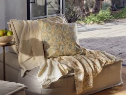 Best Coyuchi Balboa Organic Print Decorative Pillow Cover Pine