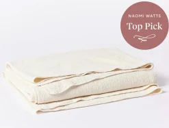Hot Coyuchi Cascade Organic Matelasse Blanket