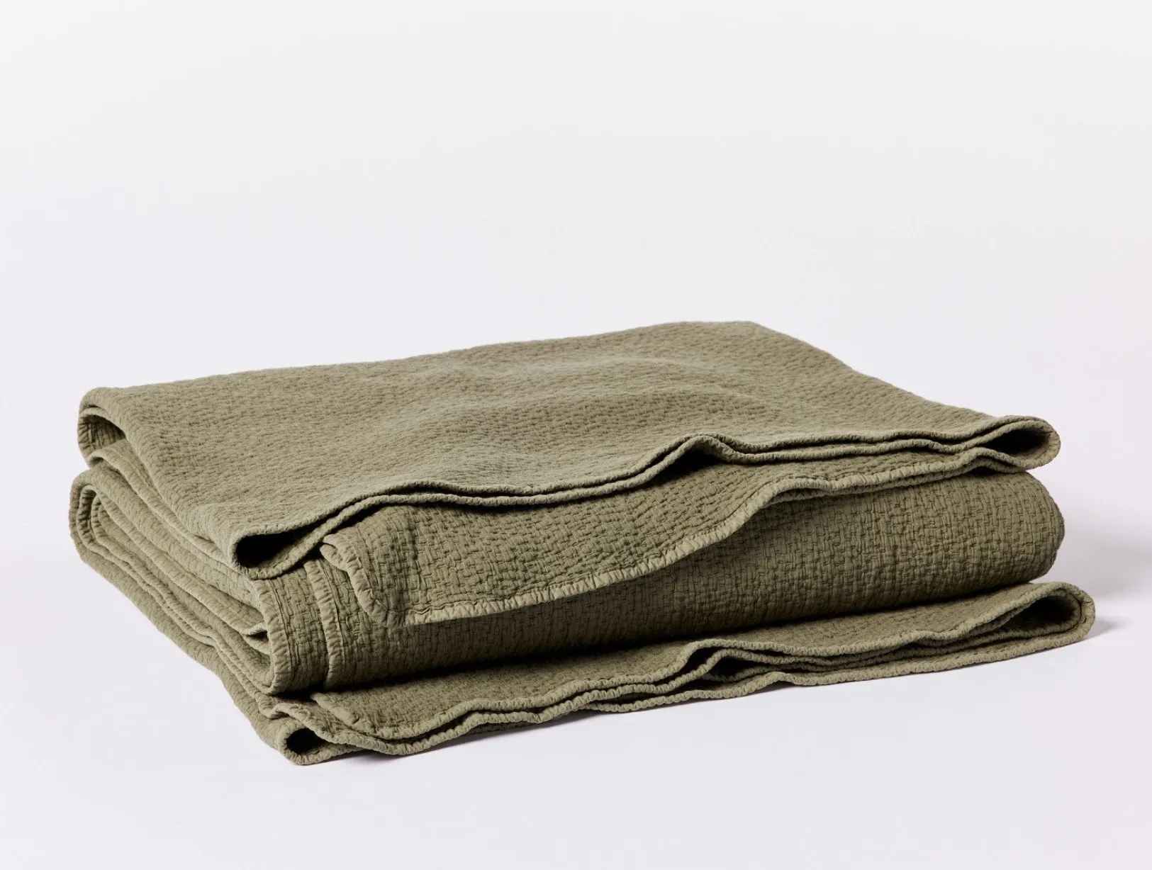 Sale Coyuchi Cascade Organic Matelasse Blanket