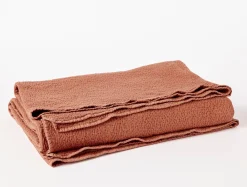 Sale Coyuchi Cascade Organic Matelasse Blanket