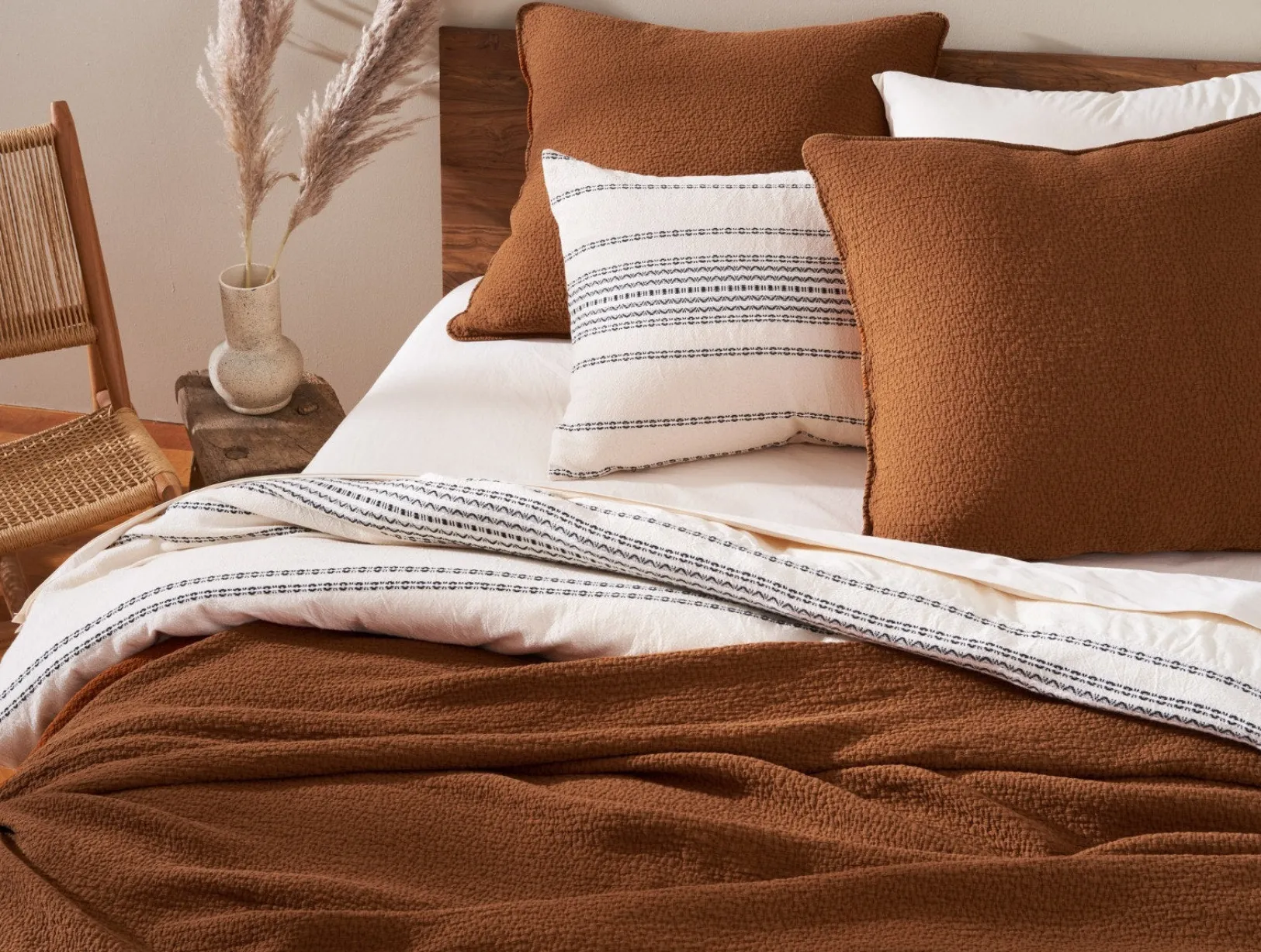 Discount Coyuchi Cascade Organic Matelasse Sham