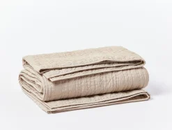 Sale Coyuchi Channel Handstitched Organic Quilt