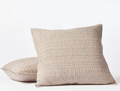 Online Coyuchi Channel Handstitched Organic Sham