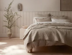 Online Coyuchi Channel Handstitched Organic Sham