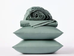 New Coyuchi Cloud Soft Organic Sateen Deluxe Bed Bundle