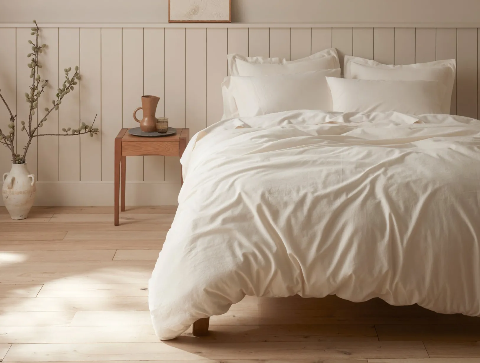 New Coyuchi Cloud Soft Organic Sateen Deluxe Bed Bundle
