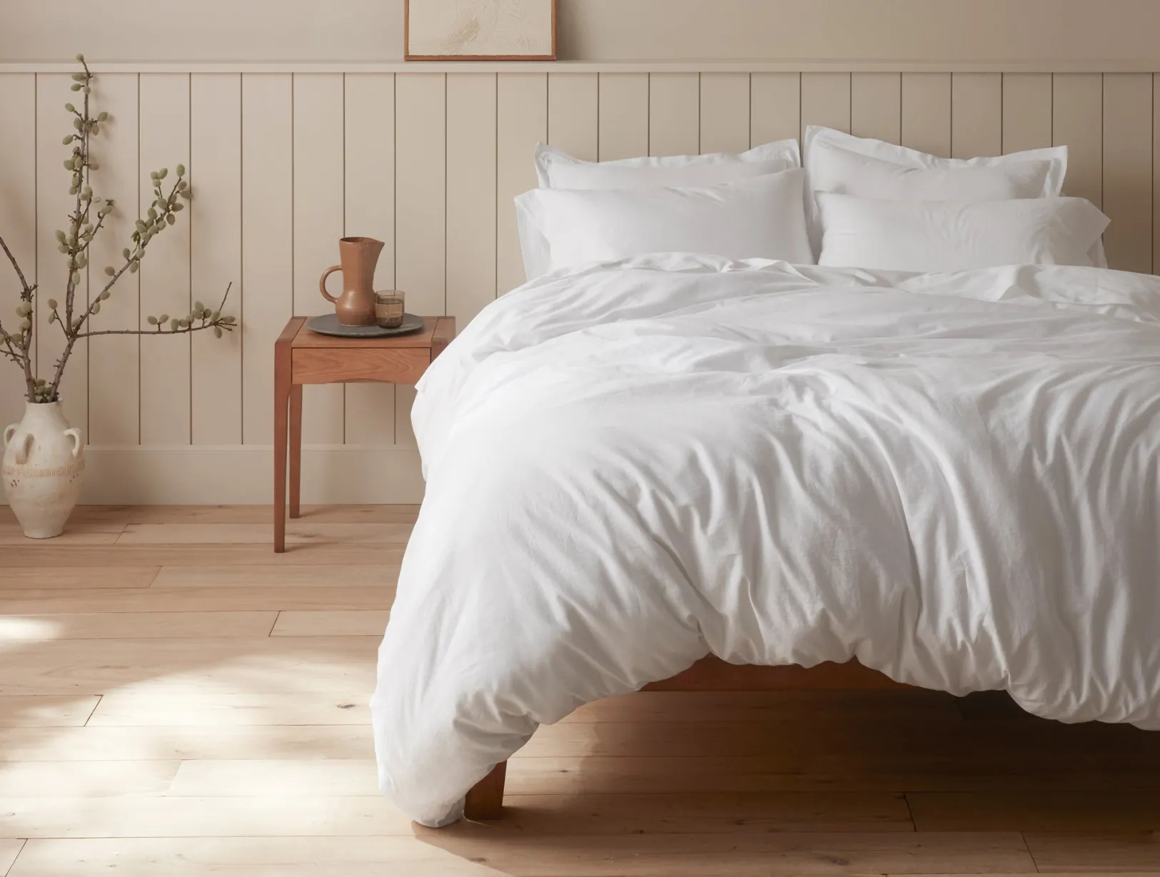 New Coyuchi Cloud Soft Organic Sateen Deluxe Bed Bundle