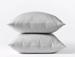 Best Coyuchi Cloud Soft Organic Sateen Pillowcases Pale Gray