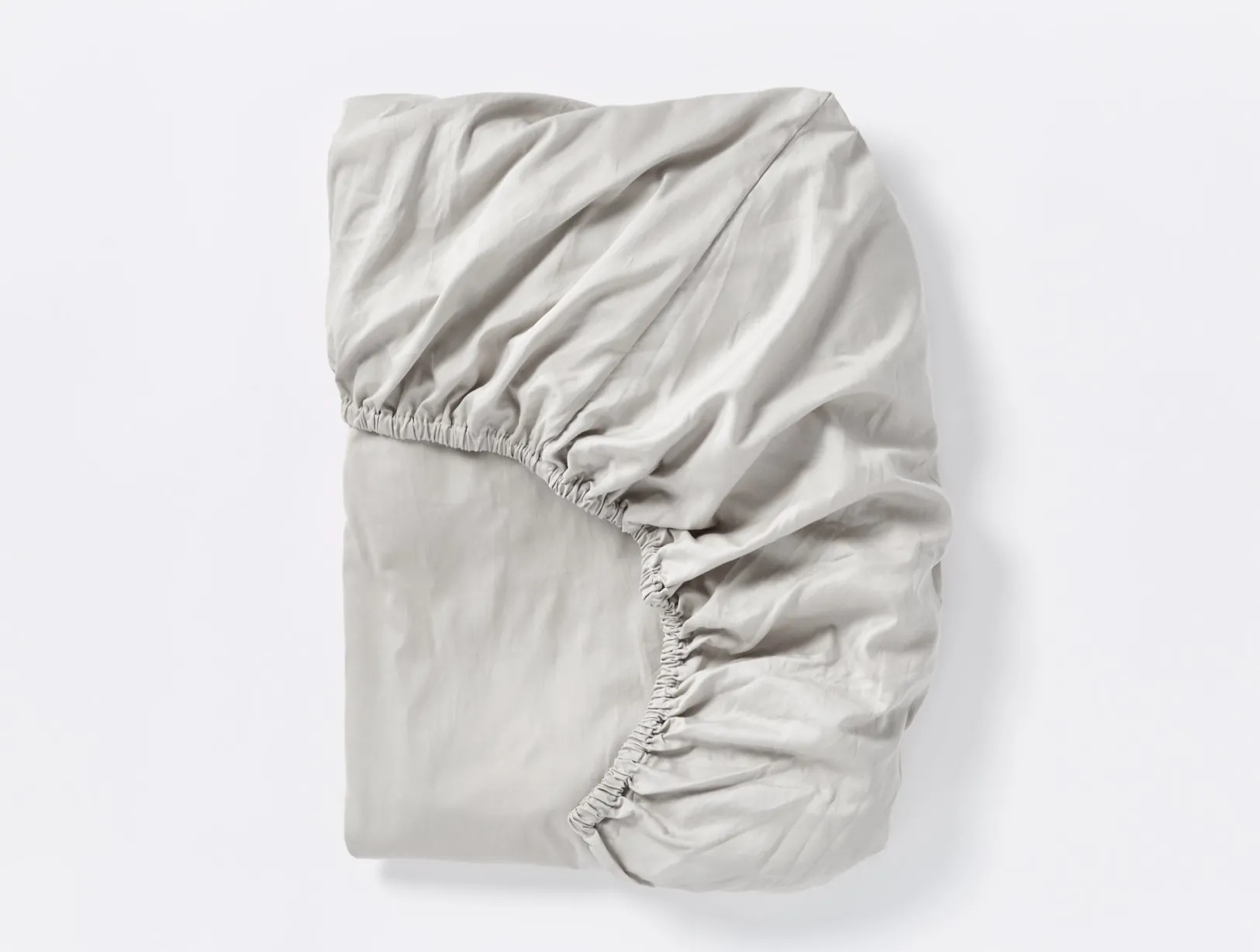 Fashion Coyuchi Cloud Soft Organic Sateen Fitted Sheet Pale Gray
