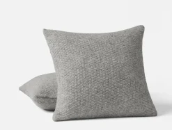 Fashion Coyuchi Cordillera Alpaca Cotton Knit Decorative Pillow Gray Heather