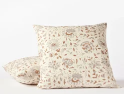 Online Coyuchi + Rejuvenation Flora Organic Print Sham Undyed w/Sedona