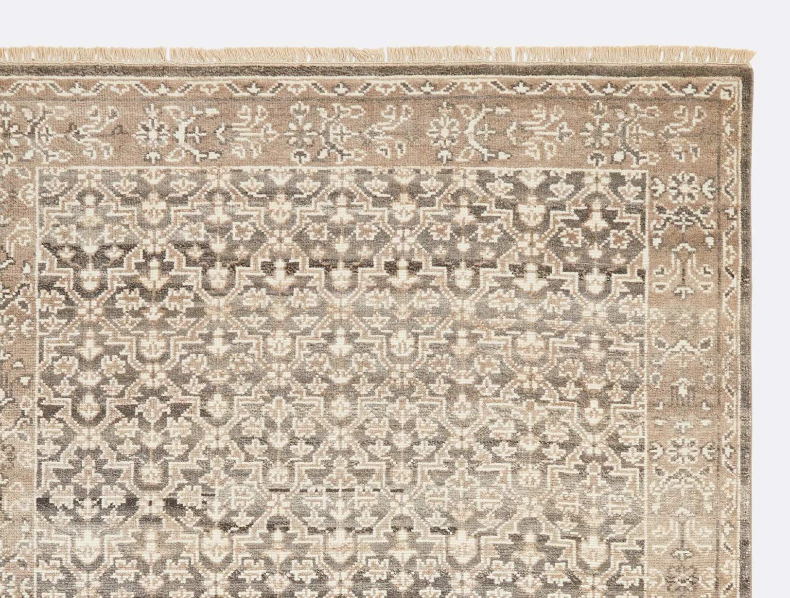 Sale Coyuchi + Rejuvenation Meares Handknotted Wool Runner Undyed