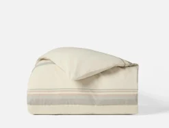 Clearance Coyuchi Crestridge Organic Duvet Cover Stone w/Multi