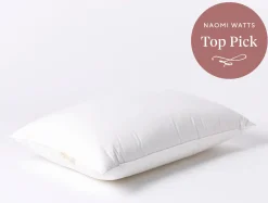 New Coyuchi Down Feather Pillow White