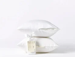 Fashion Coyuchi Down Pillows + Organic Protectors Bundle