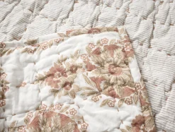 New Coyuchi Flores Handstitched Organic Quilt