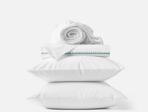 Fashion Coyuchi Floret Embroidered Organic Percale Sheet Set