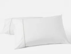 Fashion Coyuchi Floret Embroidered Organic Percale Pillowcases