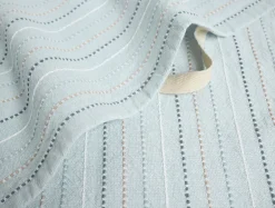 Hot Coyuchi Fringe Stripe Organic Hand Towel, Set Of 2 Tidal Chambray