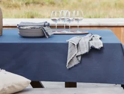 Best Coyuchi Fringe Stripe Organic Napkins, Set of 4