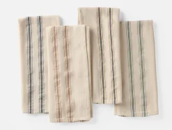 Clearance Coyuchi Hayes Organic Kitchen Towels, Set of 4 Dawn