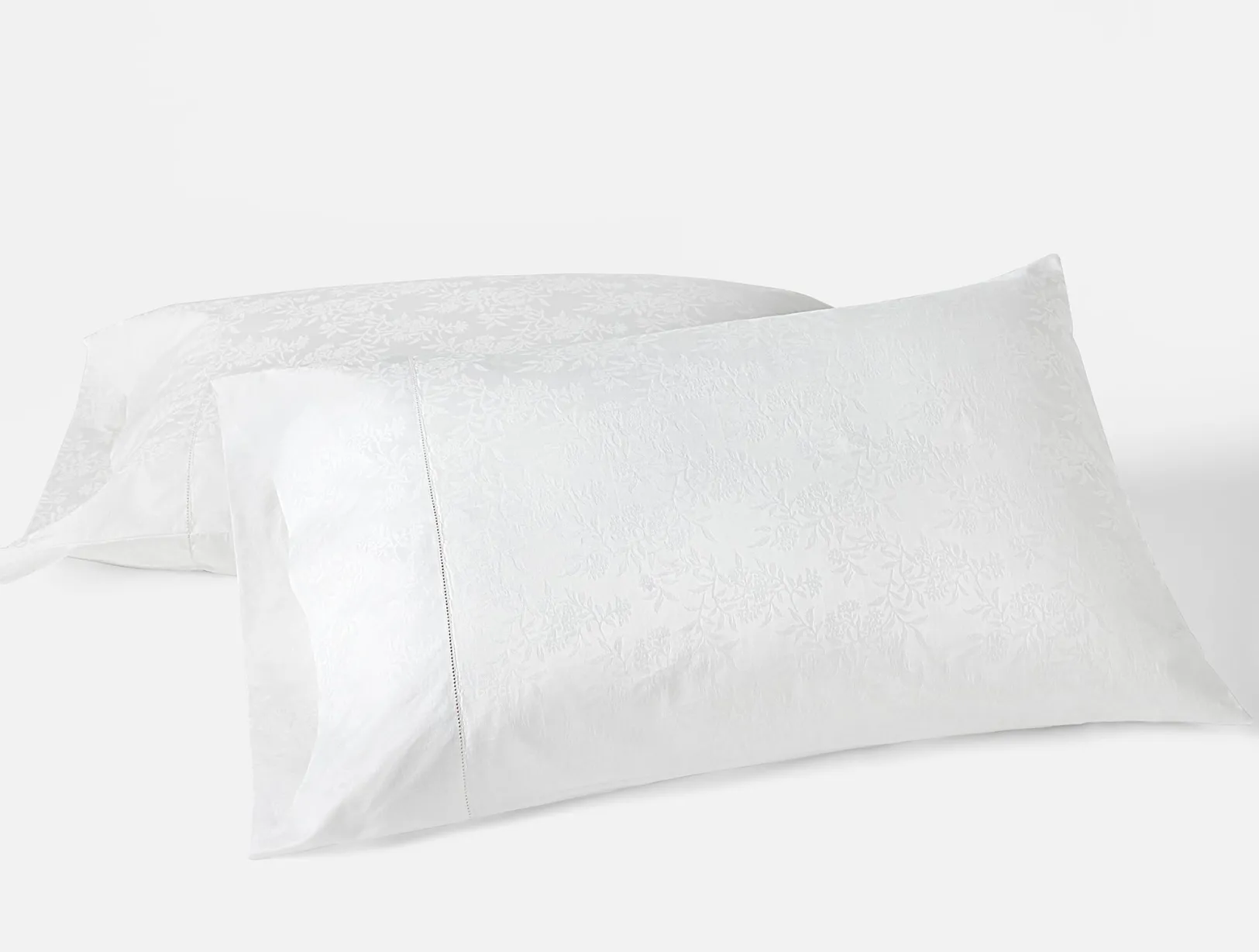 Online Coyuchi Heirloom Organic Sateen Jacquard Sheet Set Alpine White