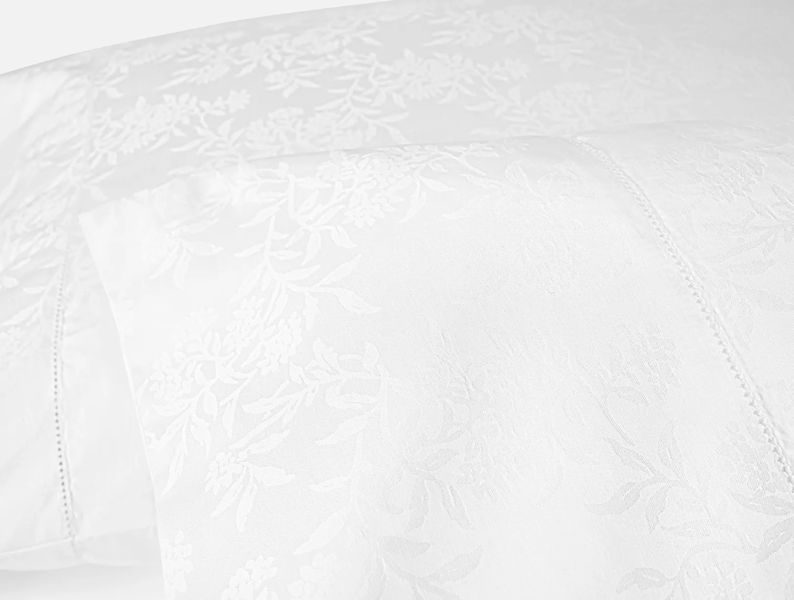 Online Coyuchi Heirloom Organic Sateen Jacquard Sheet Set Alpine White