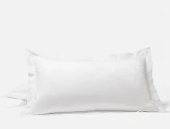 New Coyuchi Heirloom Organic Sateen Jacquard Sham Alpine White