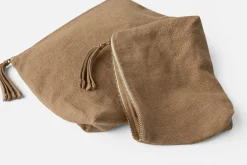 New Coyuchi Helena Organic Linen Pouch Set