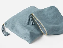 New Coyuchi Helena Organic Linen Pouch Set