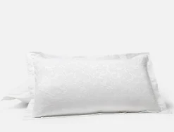 Clearance Coyuchi Heritage Organic Percale Jacquard Sham Alpine White
