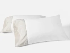 Fashion Coyuchi Heritage Organic Percale Jacquard Border Pillowcases