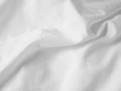 Best Coyuchi Heritage Organic Percale Jacquard Duvet Cover Alpine White