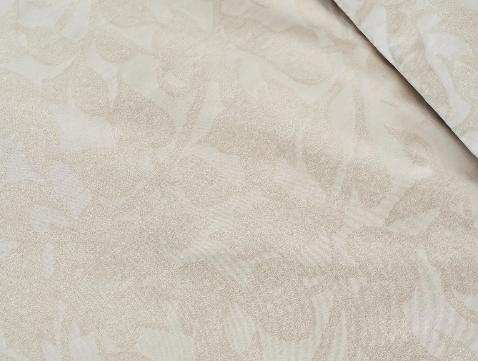 New Coyuchi Heritage Organic Percale Jacquard Duvet Cover Alpine White w/Stone
