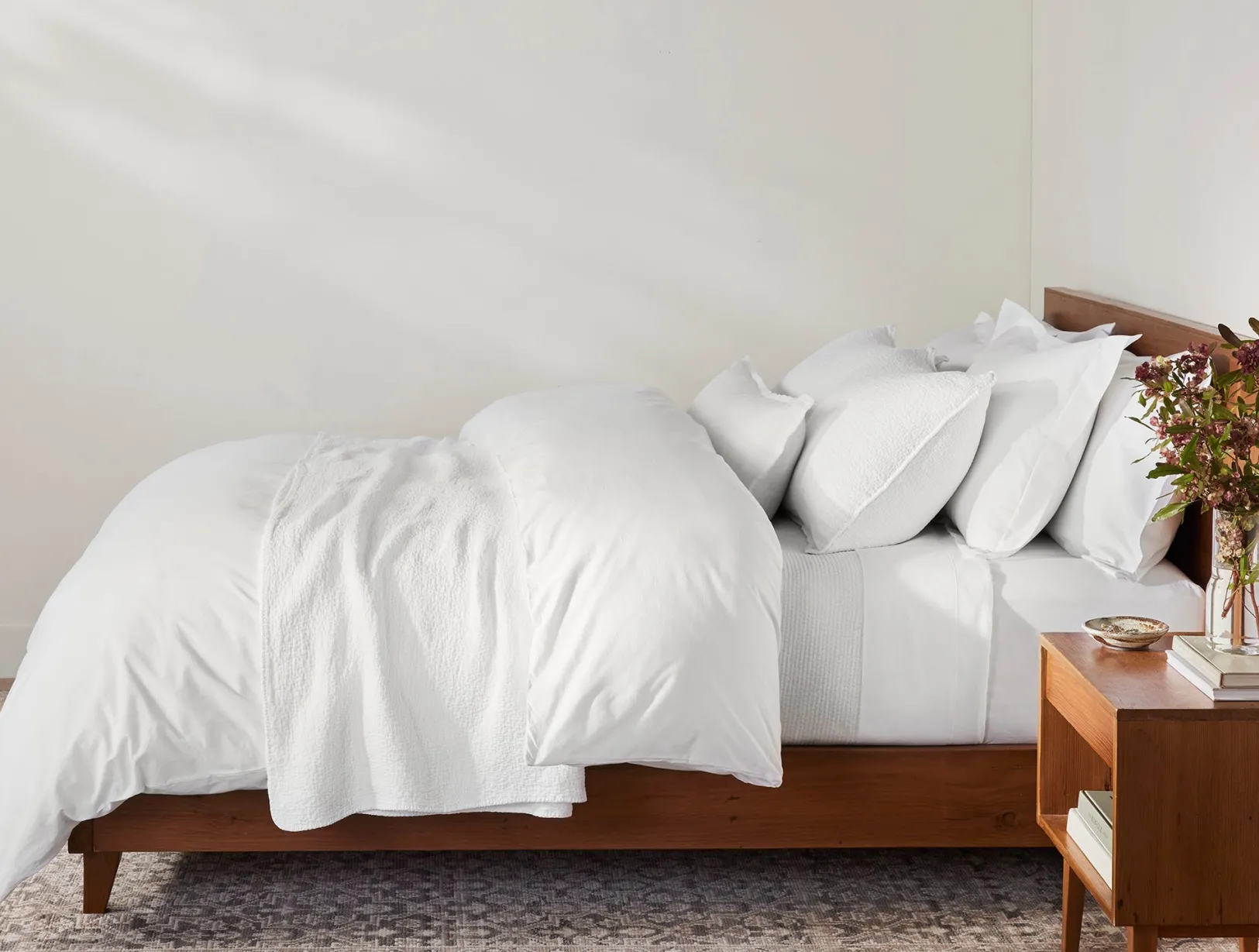 Clearance Coyuchi Heritage Organic Percale Sheet Set Alpine White
