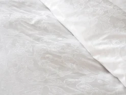 Outlet Coyuchi Heritage Organic Percale Jacquard Duvet Set
