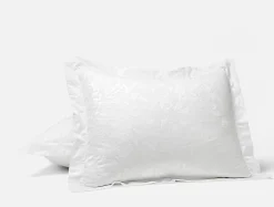 Outlet Coyuchi Heritage Organic Percale Jacquard Duvet Set