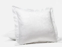 Outlet Coyuchi Heritage Organic Percale Jacquard Duvet Set