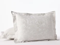 Outlet Coyuchi Heritage Organic Percale Jacquard Duvet Set