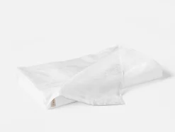 Online Coyuchi Heritage Organic Percale Jacquard Border Flat Sheet