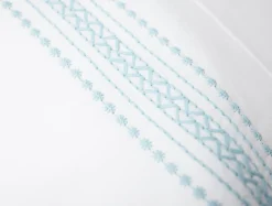 Online Coyuchi Landscape Embroidered Organic Pillowcases
