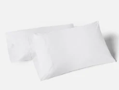 Online Coyuchi Landscape Embroidered Organic Pillowcases