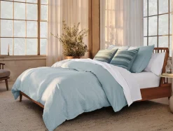 Online Coyuchi Lattice Organic Percale Sheet Set